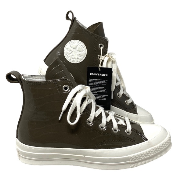 Converse Shoes - Converse Chuck 70 Skate High Shoes Brown Leather Sneakers Women's Size A07656C